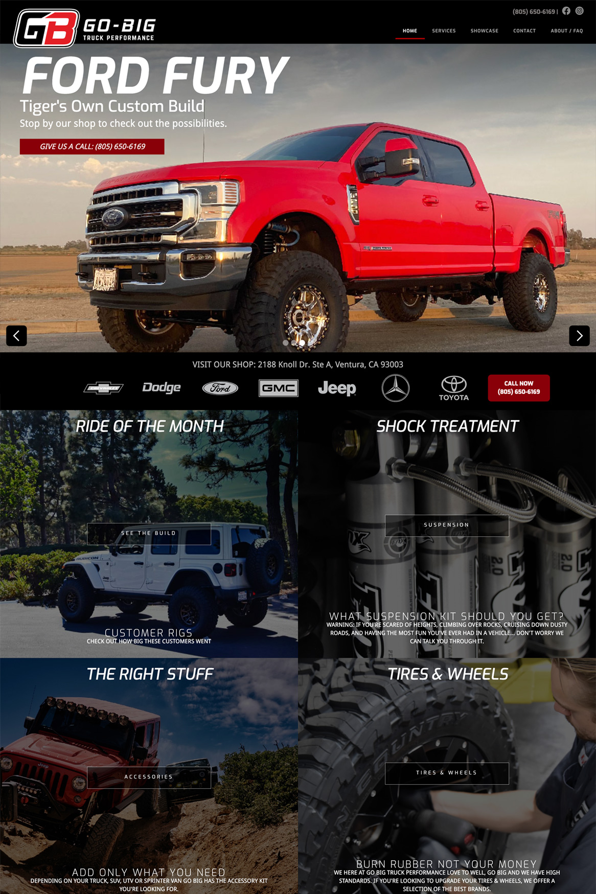Go Big Truck Performance Website